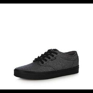 Vans dark grey Atwood herringbone trainers
